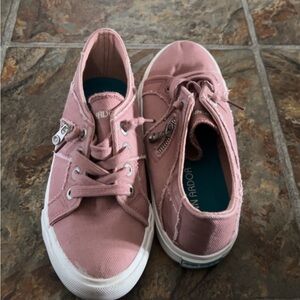 Blush Pink Kids Canvas Sneakers
